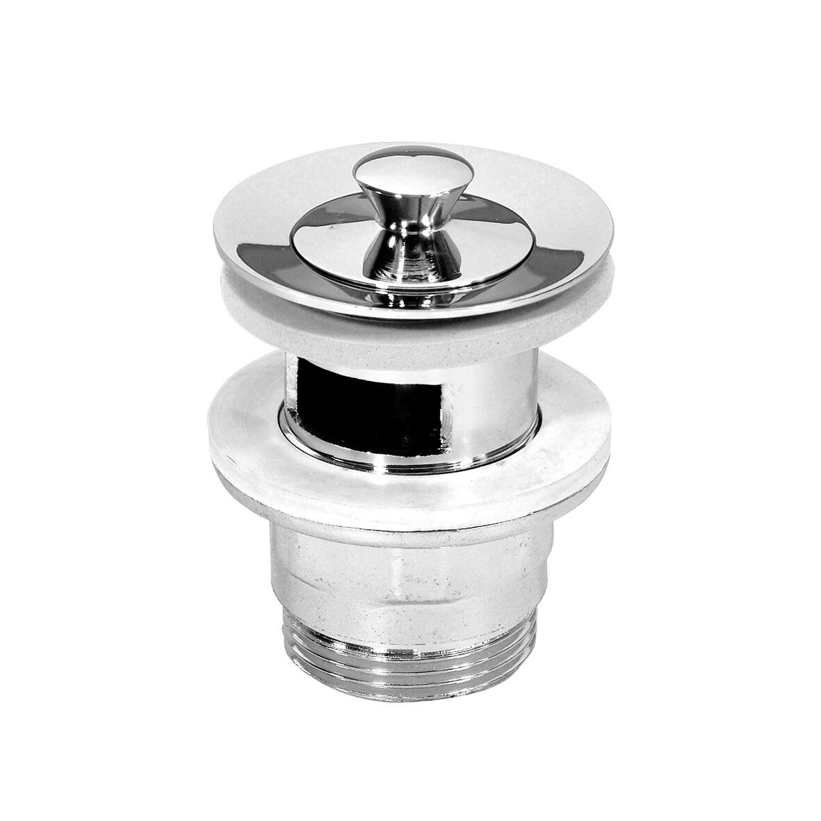 8573407 Vippventil med bräddavlopp G32, förkromad mässing