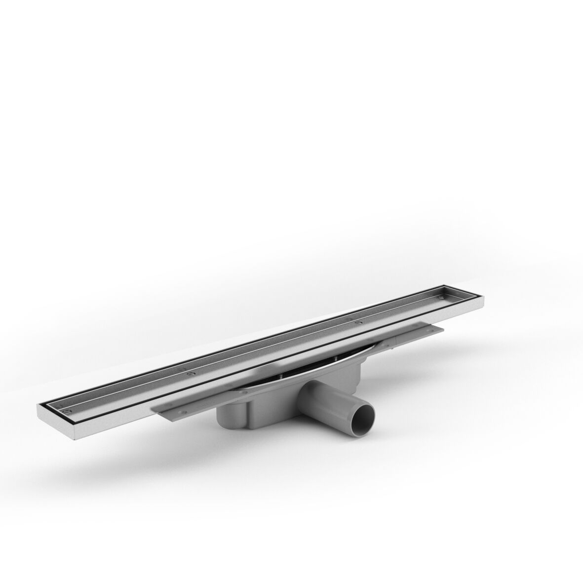 Tile+40+l%C3%A5g Purus Line Tile Insert 600 Ø40 lavt sideutløp